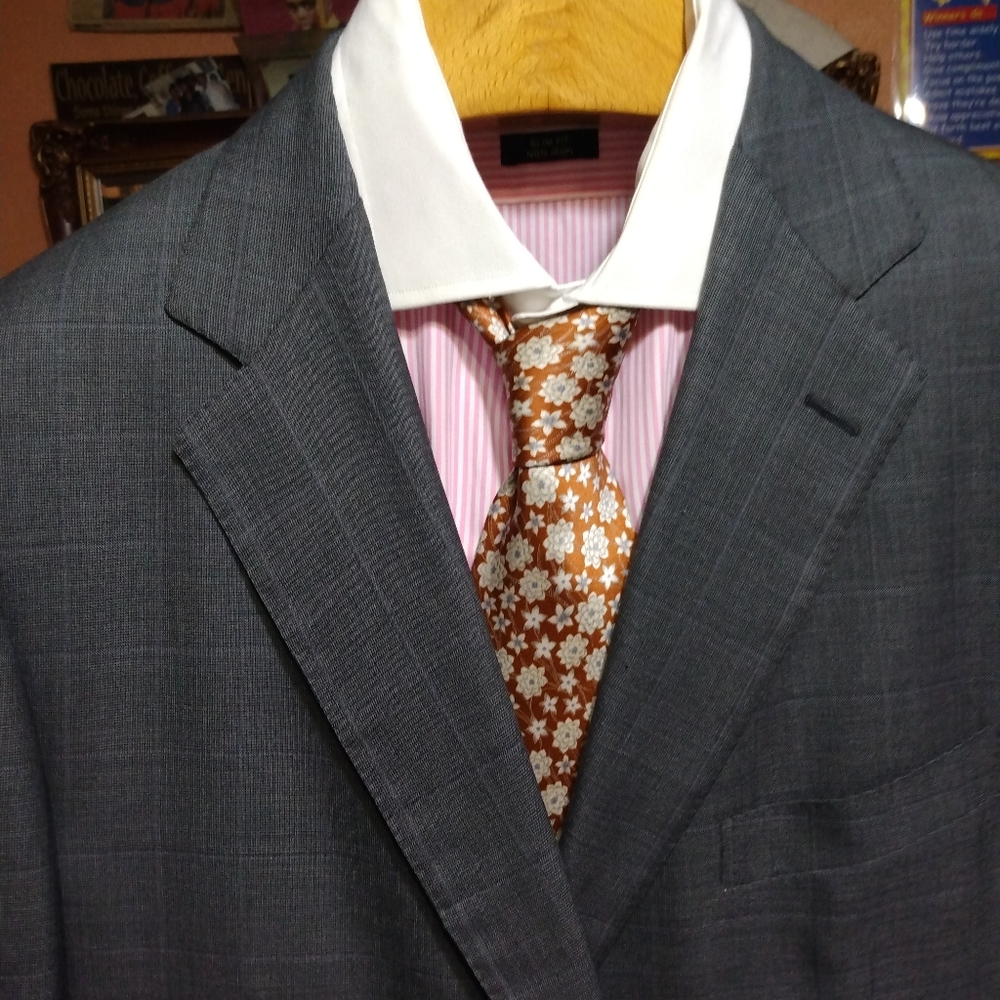 Ermengildo Zegna Men's Gray 2Btn/2Vents Troleo Suit Size 46R W36 In30